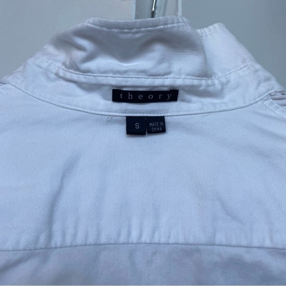Theory - Nikala Boyfriend Shirt - White Size Small - NET-A-PORTER - Excellent - Picture 6 of 15